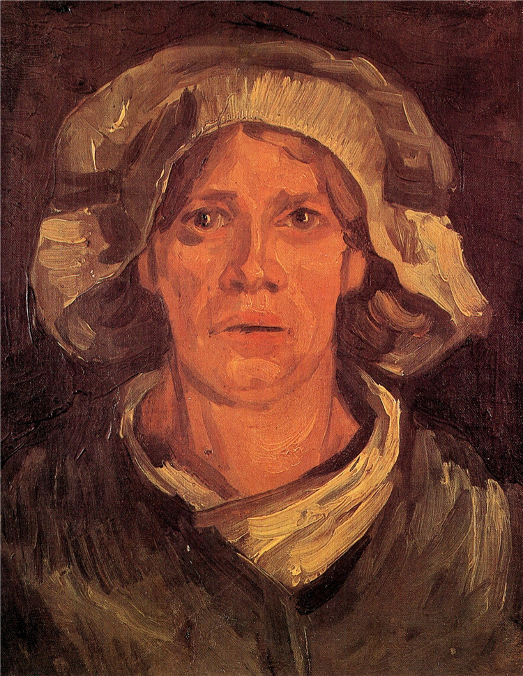 Head Of A Peasant Woman With White Cap 4